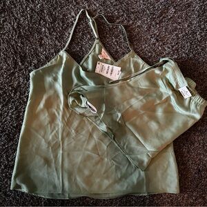 Women's Green Pajama Set